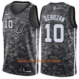 Maillot NBA San Antonio Spurs DeMar DeRozan 10 Nike City Edition Noir Swingman - Homme